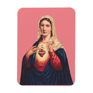 Magnet Flexible Cœur immaculé de la Vierge Marie