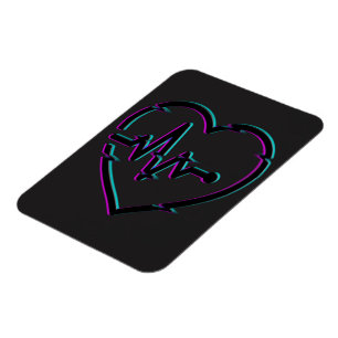 Magnet Flexible Coeur Vérifier l'aimant photo flexible
