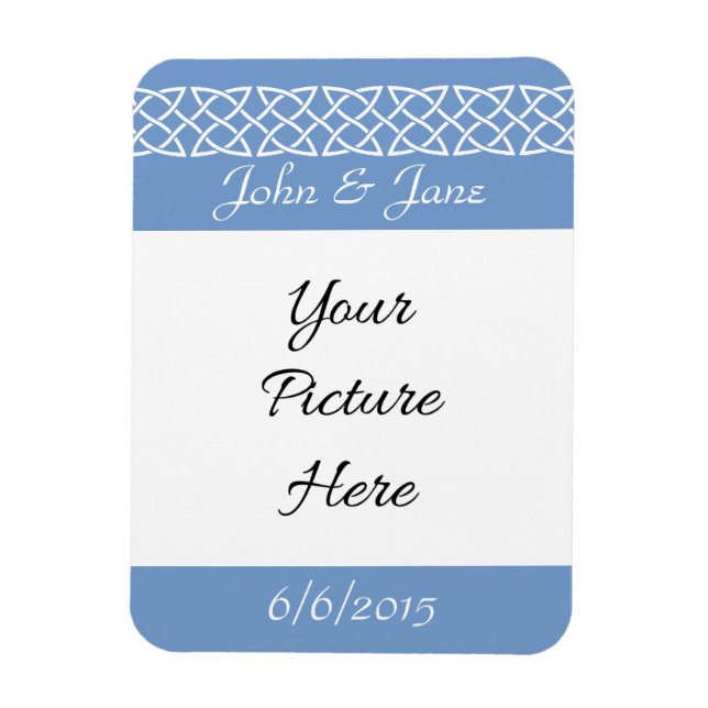 Magnet Flexible Coeurs de tissage celtique dans l'aimant de rappel (Vertical)