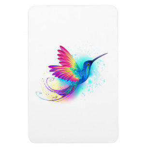 Magnet Flexible Colibri arc-en-ciel exotique