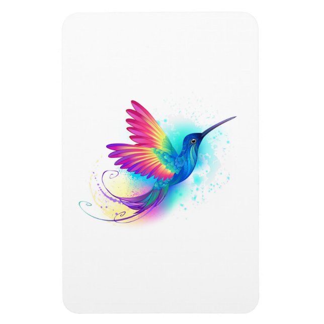 Magnet Flexible Colibri arc-en-ciel exotique (Vertical)