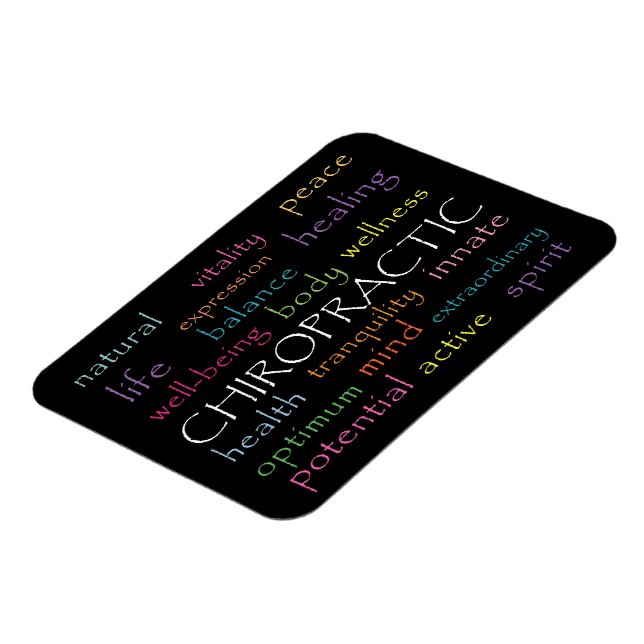 Magnet Flexible Collage de mots inspirés de la chiropratique (Côté Gauche)