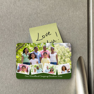 Magnet Flexible Collage de photos de famille w Zigzag Photo Strip 