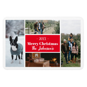 Magnet Flexible Collage de photos de Noël