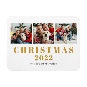 Magnet Flexible Collage photo de famille Noël 2022