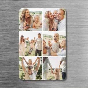Magnet Flexible Collage photo personnalisé 6 moderne simple 