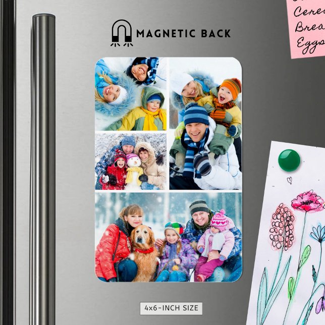Magnet Flexible Collage simple de 4 photos (Créateur téléchargé)