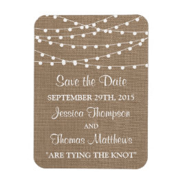 Magnet Flexible Collection de Mariages Rustic Burlap