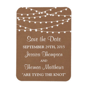 Magnet Flexible Collection de Mariages Rustic Kraft