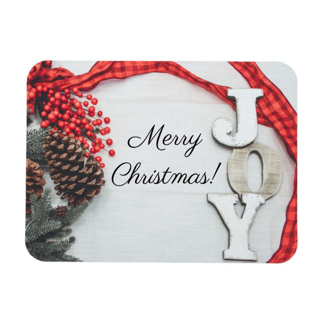Magnet Flexible Collection Joy et Ribbon Holiday (Horizontal)