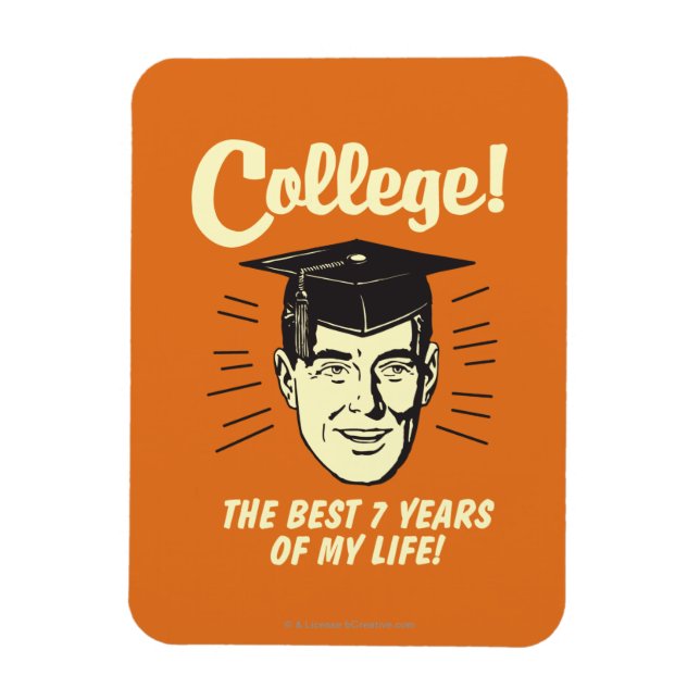Magnet Flexible Collège : Les 7 Meilleures Années De Ma Vie (Vertical)