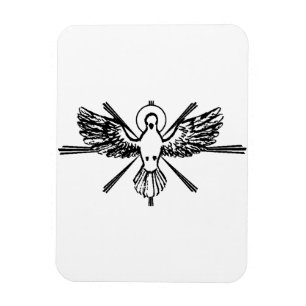 Magnet Flexible Colombe du Saint-Esprit Confirmation Religieuse et