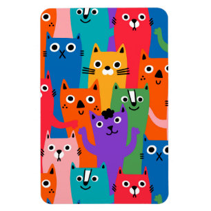 Magnet Flexible Colorful cats