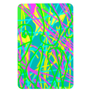 Magnet Flexible Coloriez Mes Rêves Motif Gribouillage Expressif Ar