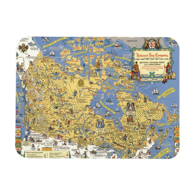 Magnet Flexible Compagnie de baie d'Hudson (Horizontal)