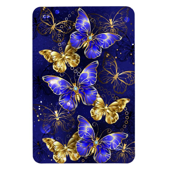 Magnet Flexible Composition avec papillons Sapphire (Vertical)