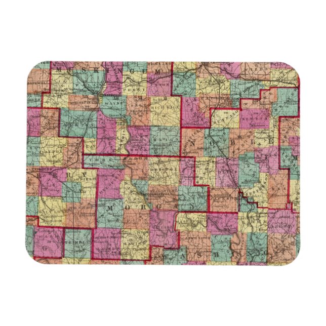 Magnet Flexible Comtés de l'Ohio (Horizontal)