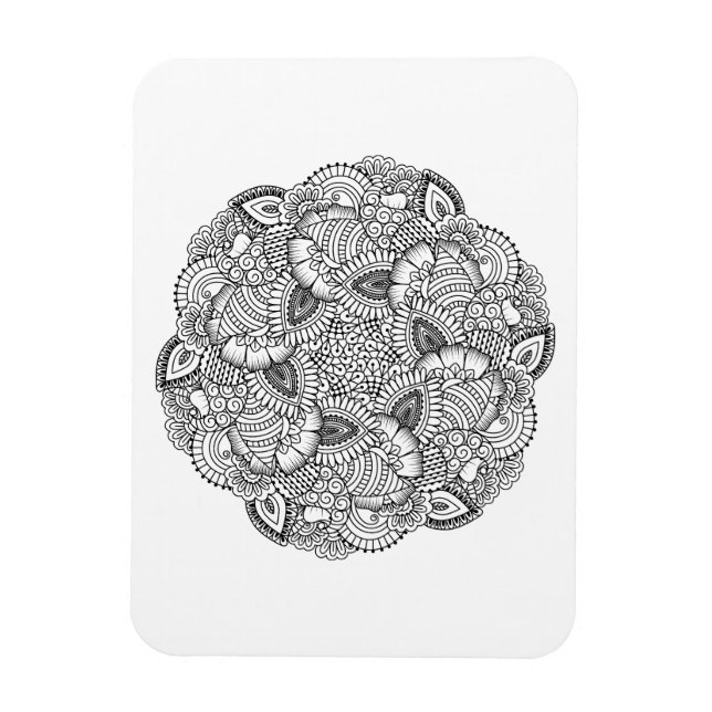 Magnet Flexible Conception de Doodle Rond (Vertical)