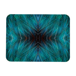 Magnet Flexible Conception de plume fractale d'oiseau de paradis