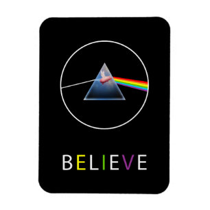 Magnet Flexible Conception de prisme de cochon volant Believe