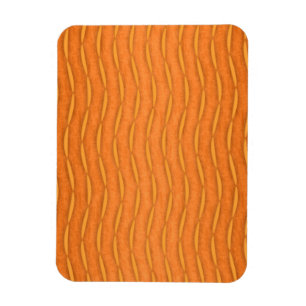 Magnet Flexible Conception de rayures verticales modernes orange
