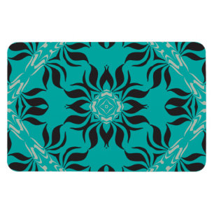 Magnet Flexible Conception élégante de kaléidoscope, Aqua, Noir, G