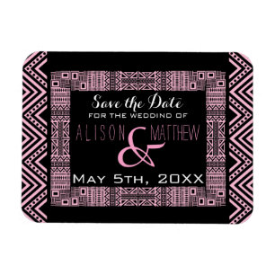 Magnet Flexible Conception ethnique Mariage Enregistrer la date Ma