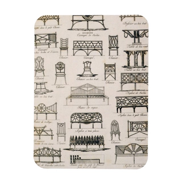 Magnet Flexible Conception pour les sièges de jardin, de 'A Compen (Vertical)