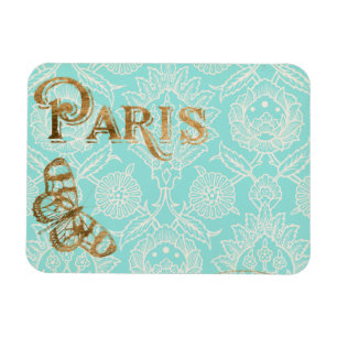 Magnet Flexible Conception vintage d'or de Paris