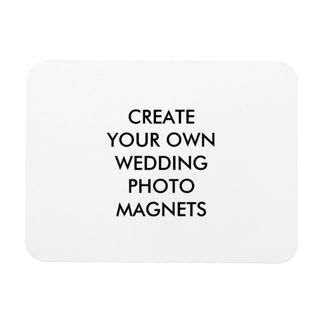 Magnet Flexible Concevez votre propre aimant de photo de mariage (Horizontal)