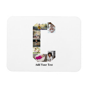 Magnet Flexible Concevez votre propre lettre C Photo Collage