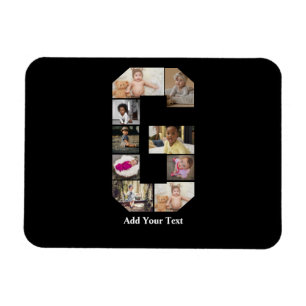 Magnet Flexible Concevez votre propre lettre G photo Collage