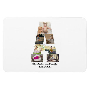 Magnet Flexible Concevez votre propre lettre Un collage photo