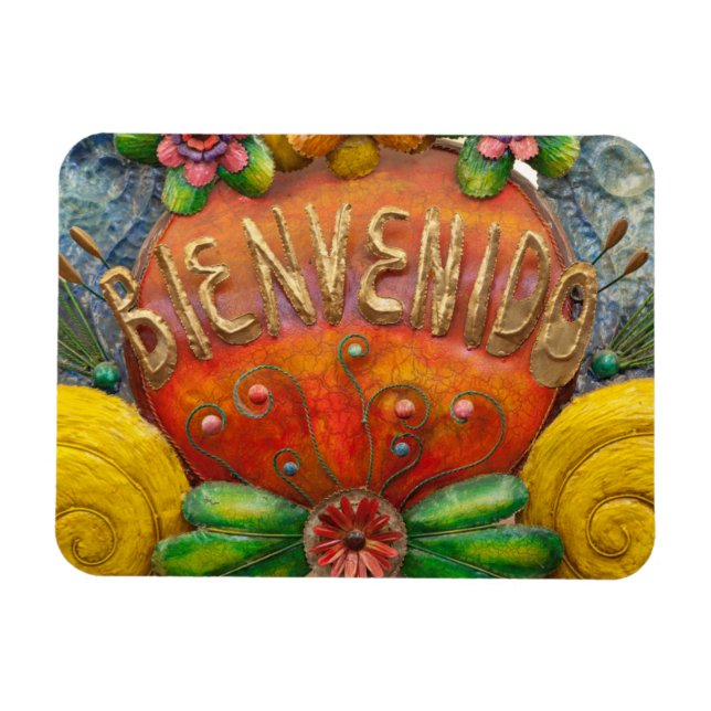 Magnet Flexible Connexion Welcom en espagnol, Mexique (Horizontal)