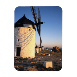 Magnet Flexible Consuegra, La Mancha, Espagne, moulins à vent