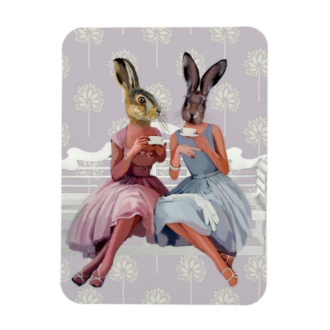Magnet Flexible Conversation de lapin (Vertical)