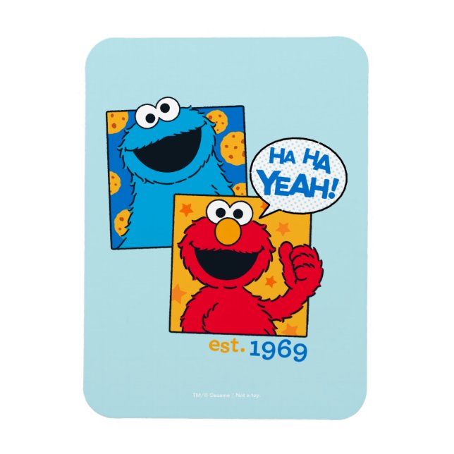 Magnet Flexible Cookie Monster & Elmo | Ha Ha Ouais (Vertical)