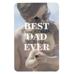Magnet Flexible Cool White Scripts Meilleur Papa Jamais Fête des p