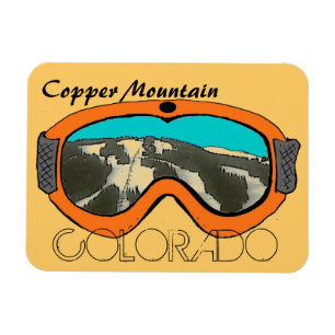 Magnet Flexible Copper Mtn Colorado orange goggle aimant