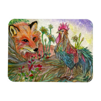 Magnet Flexible Coq Et Renard