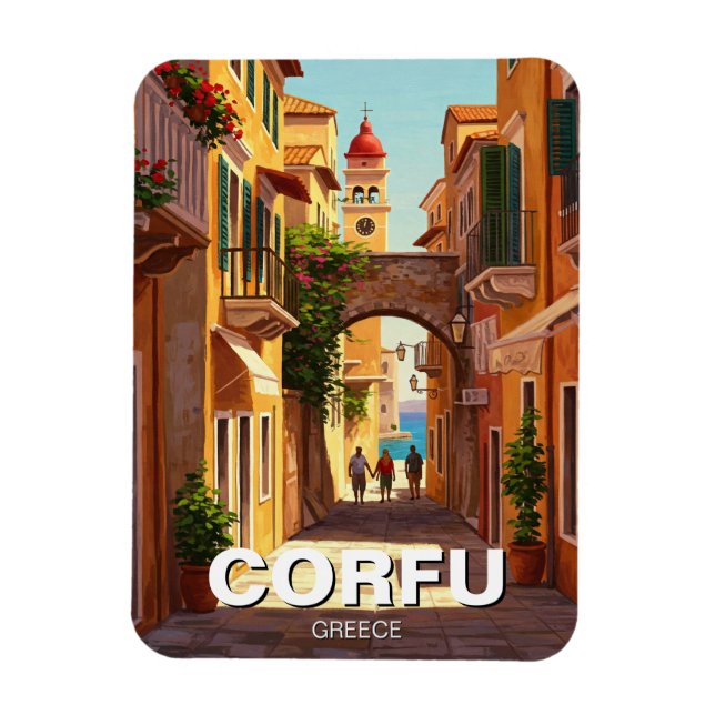 Magnet Flexible Corfu Greece Travel (Vertical)