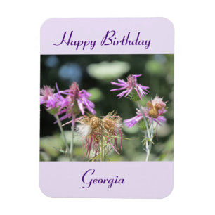 Magnet Flexible Corfu Lilac Fleurs sauvages photo d'anniversaire