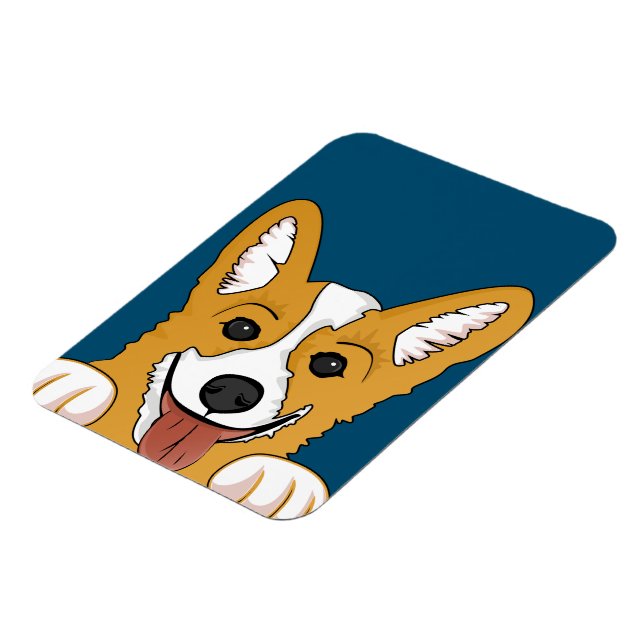 Magnet Flexible Corgi Peeking (Côté Gauche)