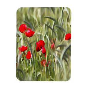 Magnet Flexible Corn Poppies