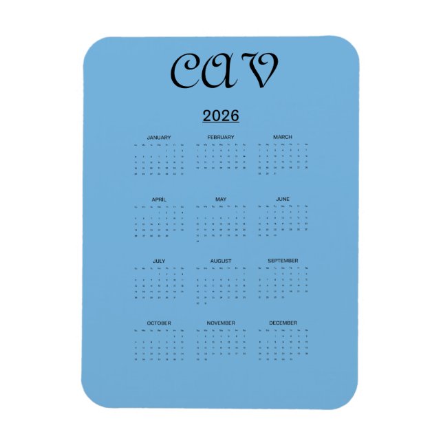 Magnet Flexible Cornflower Blue  (Vertical)