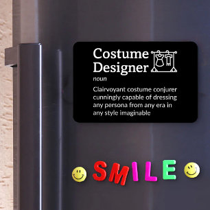 Magnet Flexible Costume Designer définition Crew de film 4" x 6" F