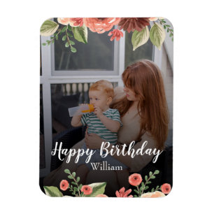 Magnet Flexible Costumize Photo Script personnalisé Anniversaire