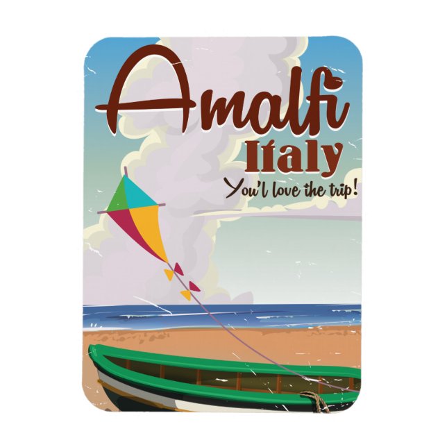 Magnet Flexible Côte d'Amalfi Italie Impression d'affiche de voyag (Vertical)