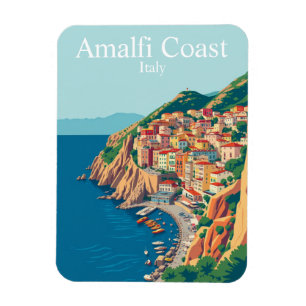 Magnet Flexible Côte d'Amalfi, Italie Voyage Méditerranée