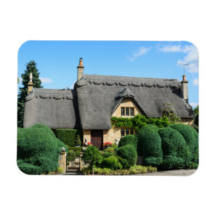 Magnet Flexible Cottage de toit couvert de chaume en ébréchant